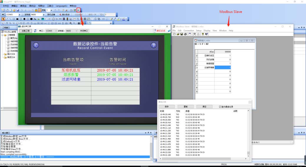 Modbus Tutorial 6: Data Recording Control (Serial Screen Modbus Alarm Recording)插图13